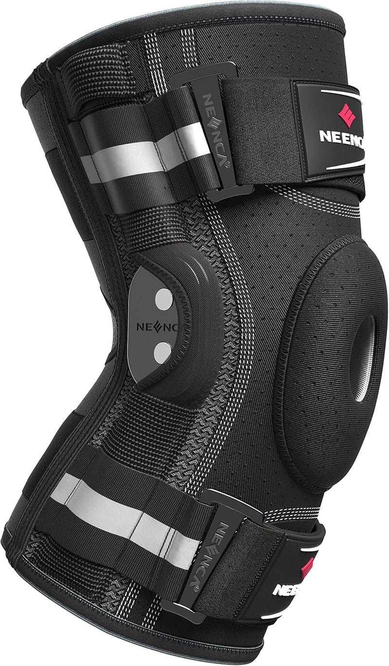 NEENCA Professional Knee Brace, Adjustable Hinged, with Removable Side Stabilizers, Strong Stability for Joint Pain Relief, Arthritis, Meniscus Tear, ACL, PCL, Runner, Sports - Image 1